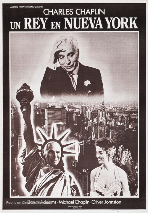 A King in New York - Spanish Re-release movie poster