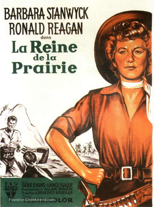 Cattle Queen of Montana - French Movie Poster