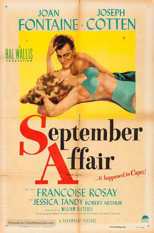 September Affair - Movie Poster