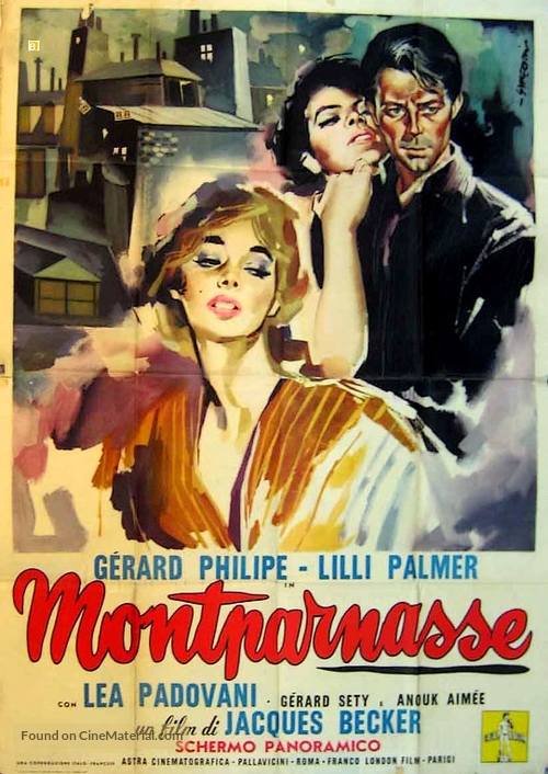 Les Amants de Montparnasse (Montparnasse 19) - Italian Movie Poster