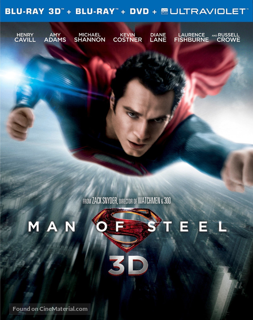 Man of Steel - Blu-Ray movie cover