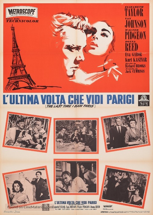 The Last Time I Saw Paris - Italian Movie Poster