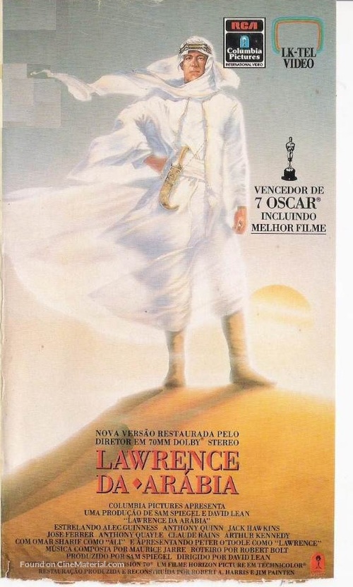 Lawrence of Arabia - Brazilian VHS movie cover