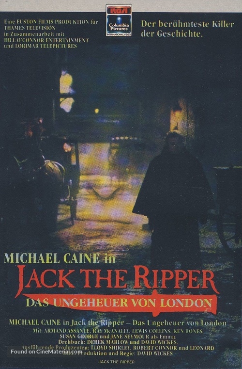 Jack the Ripper - German VHS movie cover