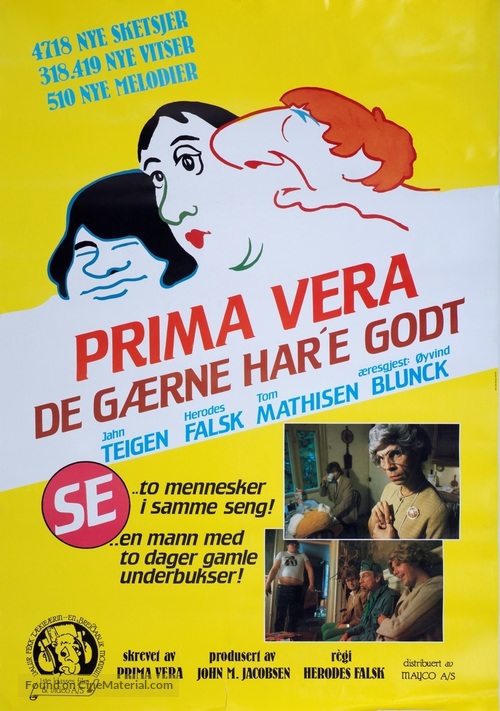 Prima Vera - De G&aelig;rne Har&#039;e Godt - Norwegian Movie Cover