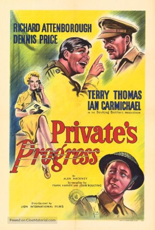 Private&#039;s Progress - British Movie Poster
