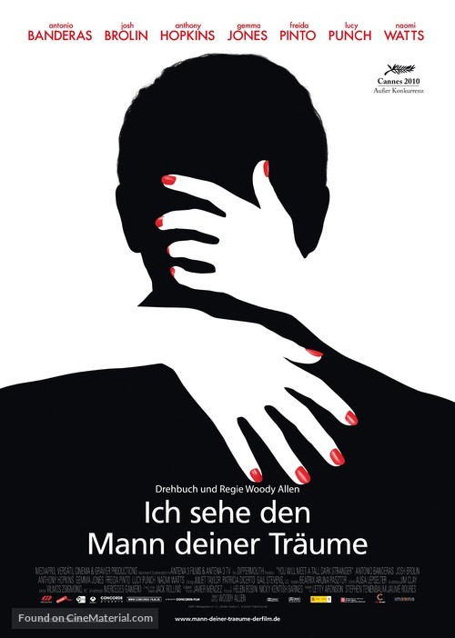 You Will Meet a Tall Dark Stranger - German Movie Poster