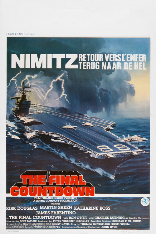 The Final Countdown - Belgian Movie Poster