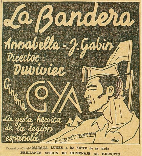 La bandera - Spanish Movie Poster