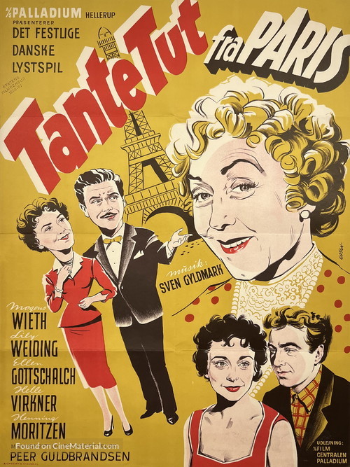 Tante Tut fra Paris - Danish Movie Poster