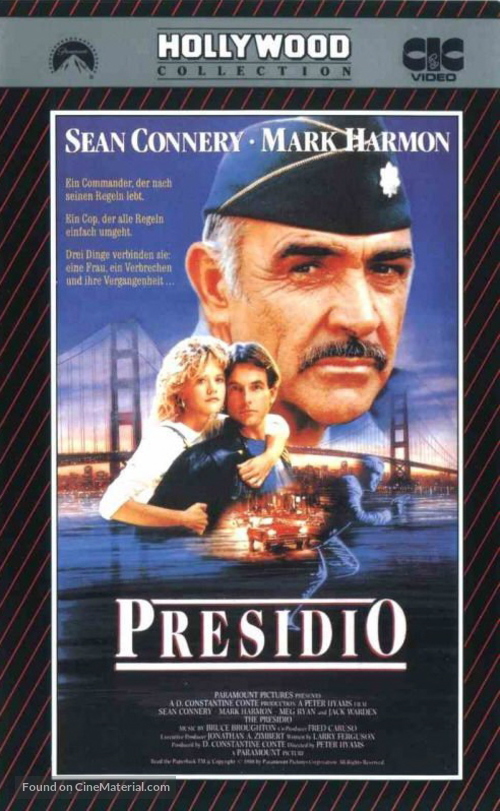 The Presidio - German VHS movie cover