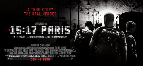 The 15:17 to Paris - British Movie Poster