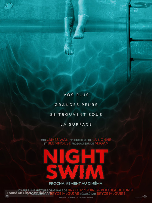 Night Swim - French Movie Poster