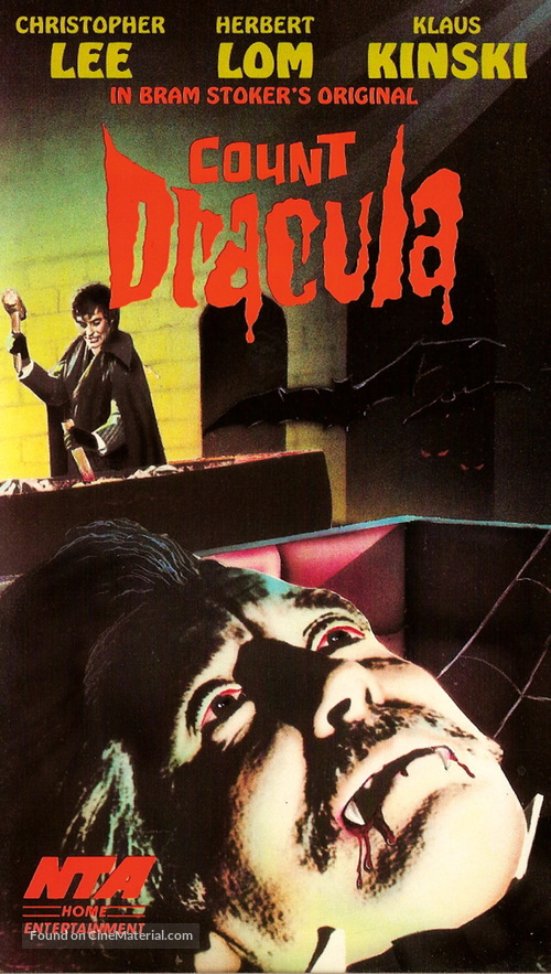 Nachts, wenn Dracula erwacht - British VHS movie cover