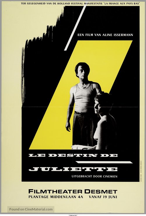 Destin de Juliette, Le - Dutch Movie Poster