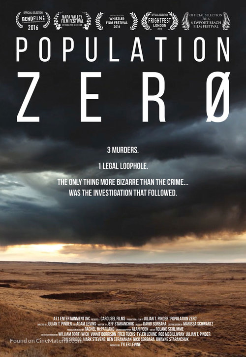 Population Zero - Canadian Movie Poster