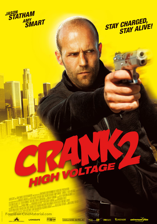 Crank: High Voltage - German Movie Poster