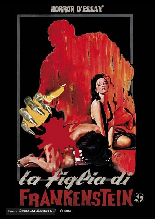 Frankenstein&#039;s Daughter - Italian DVD movie cover