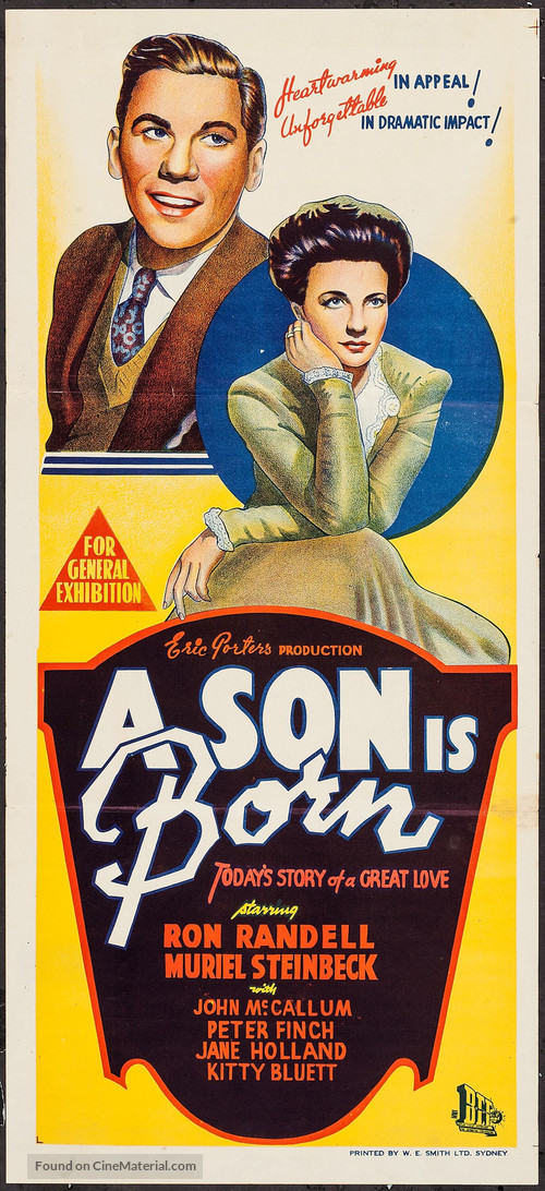 A Son Is Born - Australian Movie Poster