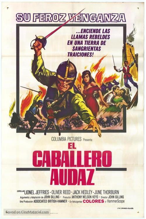 The Scarlet Blade - Spanish Movie Poster