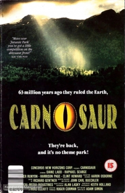 Carnosaur - British Movie Cover