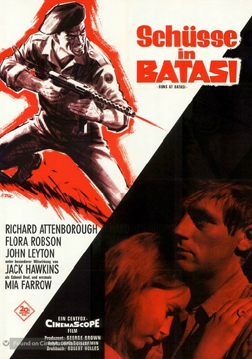 Guns at Batasi - German Movie Poster