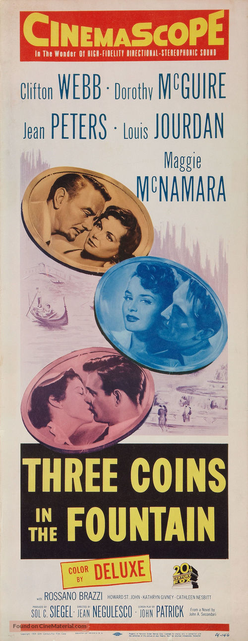 Three Coins in the Fountain - Movie Poster