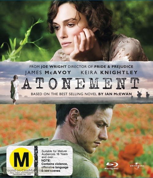 Atonement - New Zealand Blu-Ray movie cover