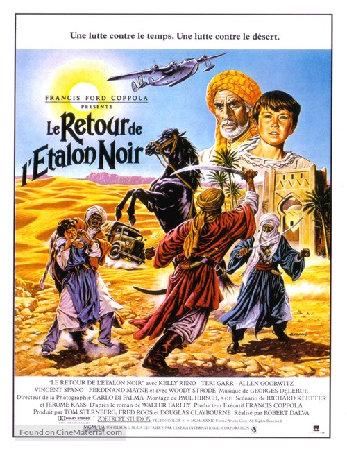 The Black Stallion Returns - French Movie Poster