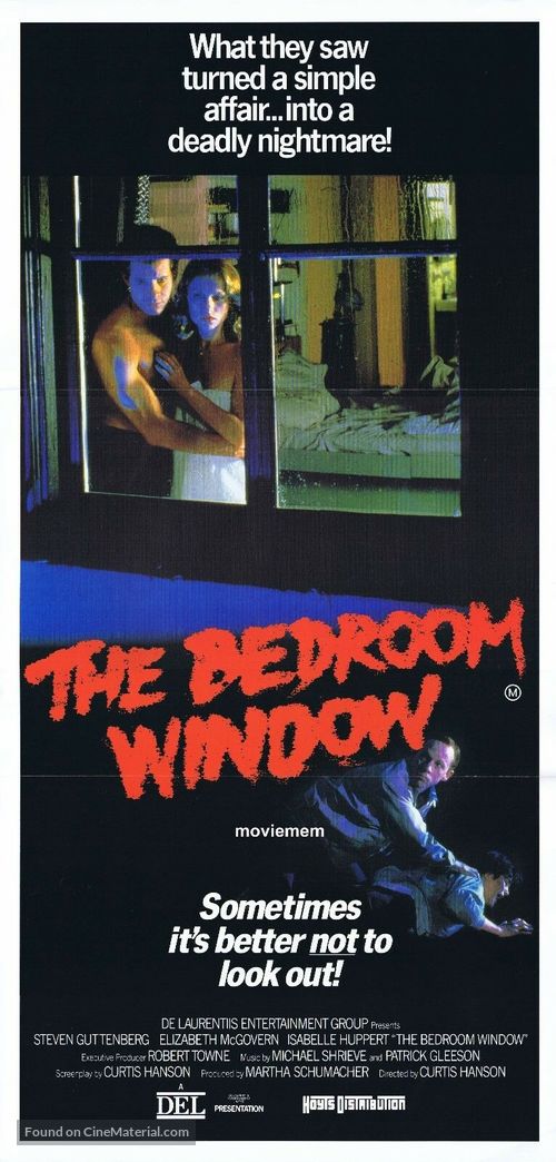 The Bedroom Window - Australian Movie Poster