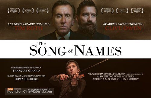 The Song of Names - Singaporean Movie Poster