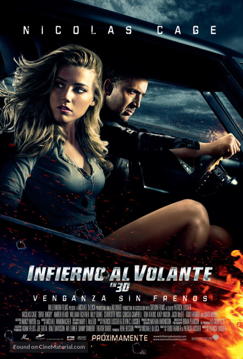 Drive Angry - Mexican Movie Poster