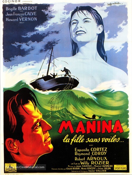 Manina, la fille sans voiles - French Movie Poster