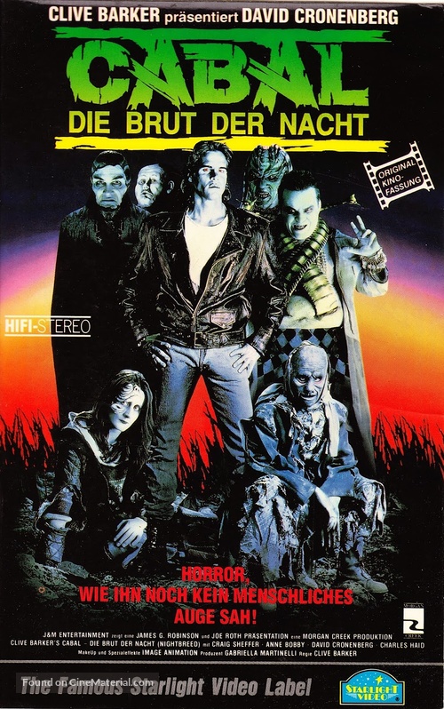 Nightbreed - German VHS movie cover