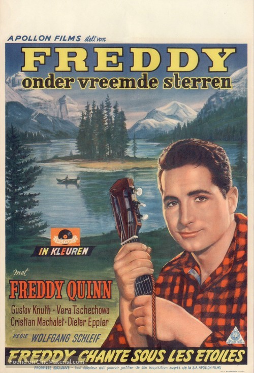 Freddy unter fremden Sternen - Belgian Movie Poster
