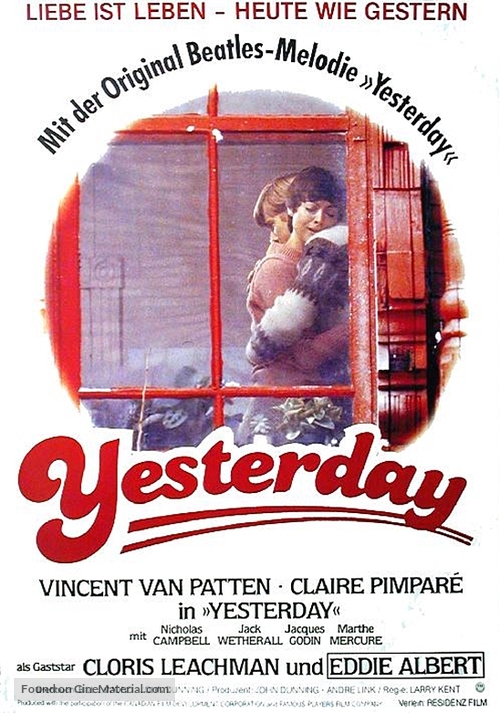 Yesterday - German Movie Poster