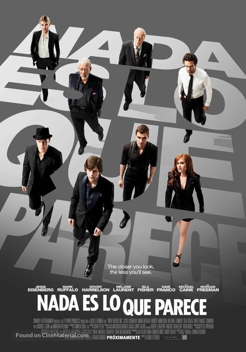 Now You See Me - Bolivian Movie Poster