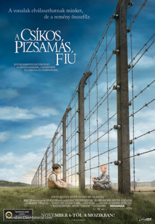 The Boy in the Striped Pyjamas - Hungarian Movie Poster