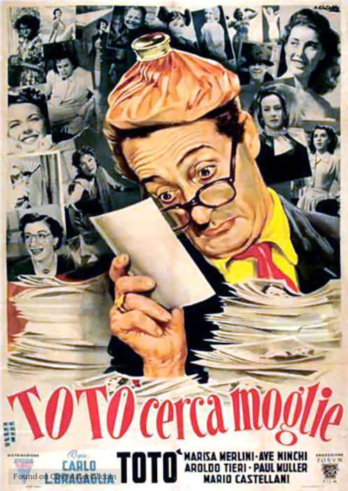 Tot&ograve; cerca moglie - Italian Movie Poster