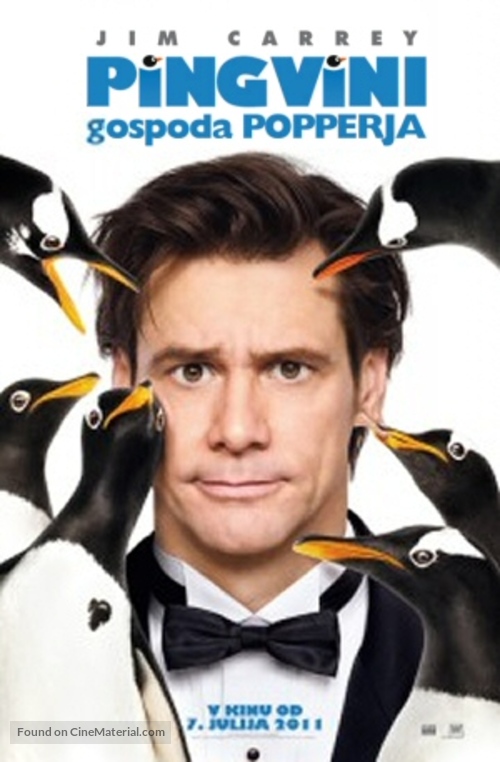 Mr. Popper&#039;s Penguins - Slovenian Movie Poster