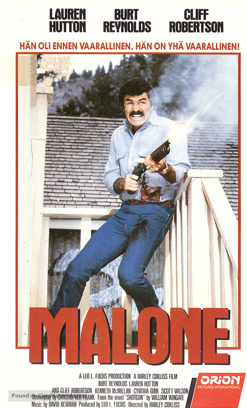 Malone - Finnish VHS movie cover