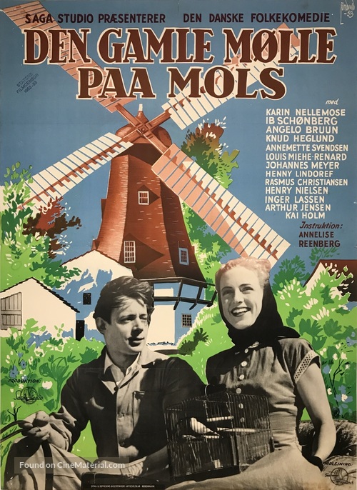 Den gamle m&oslash;lle paa Mols - Danish Movie Poster