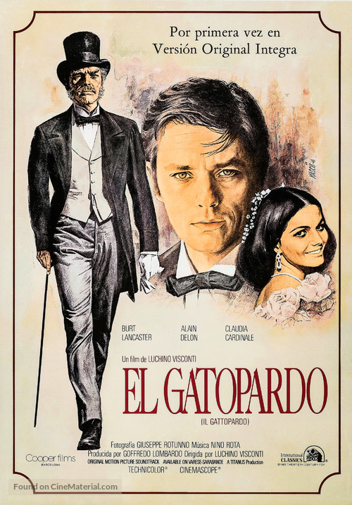 Il gattopardo - Spanish Movie Poster