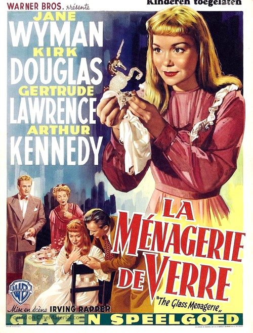 The Glass Menagerie - Belgian Movie Poster