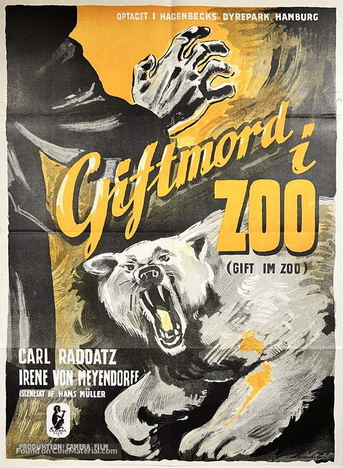 Gift im Zoo - Danish Movie Poster