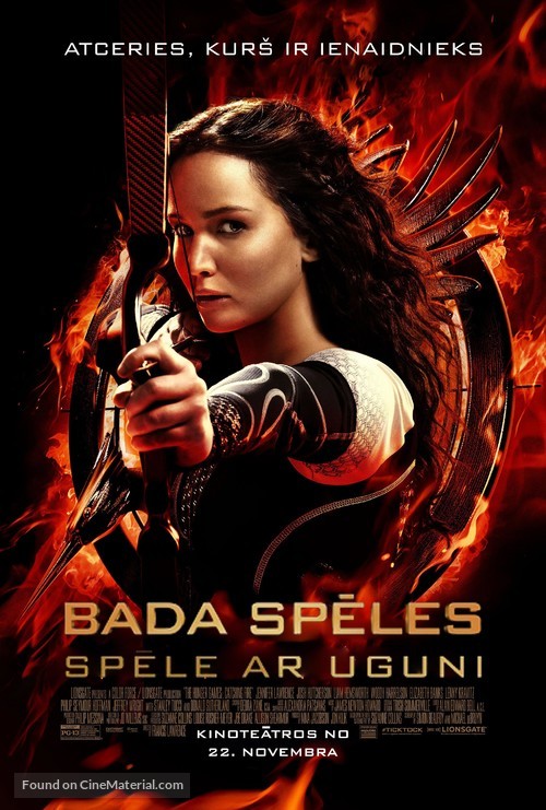 The Hunger Games: Catching Fire - Latvian Movie Poster