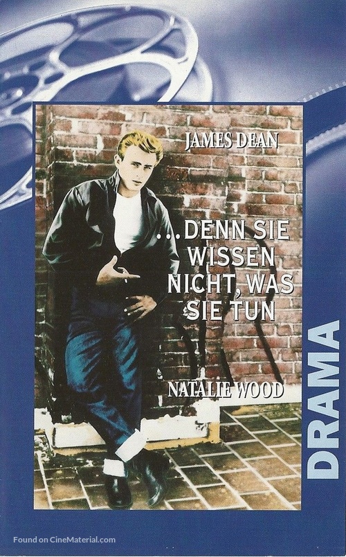 Rebel Without a Cause - German VHS movie cover