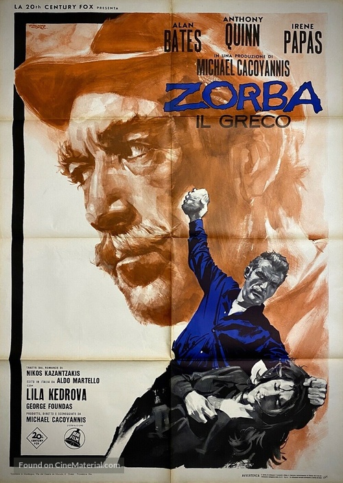 Alexis Zorbas - Italian Movie Poster