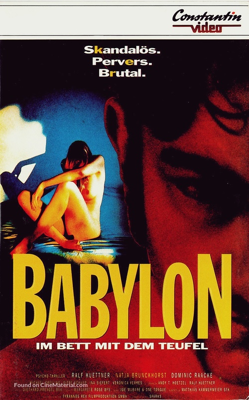 Babylon - Im Bett mit dem Teufel - German VHS movie cover