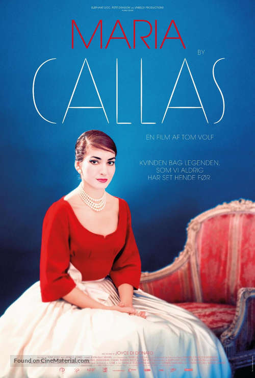 Maria by Callas: In Her Own Words - Danish Movie Poster